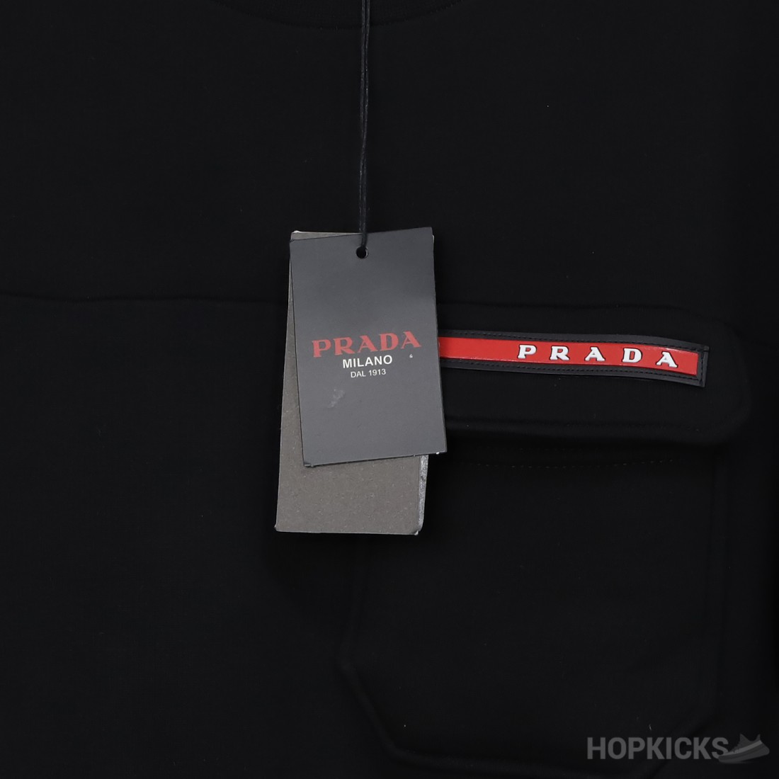 Prada shop red logo